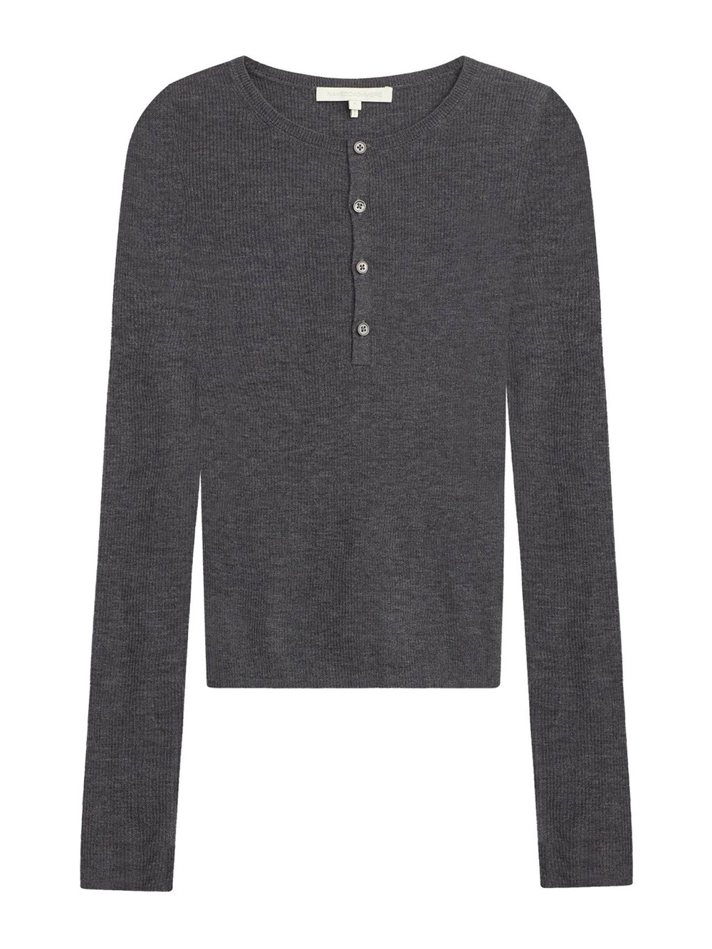 NWT- Naked Casmere-MARLOWE CASHMERE HENLEY- small.